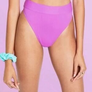 Stoney Clover Ln Orchid High Waist Bikini Bottoms, Size S, NWOT